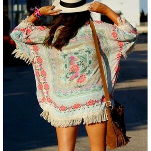 Floral Kimono Cover-Up